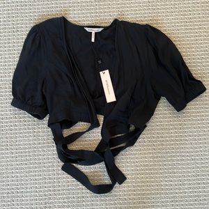 Lightweight, tie front bolero